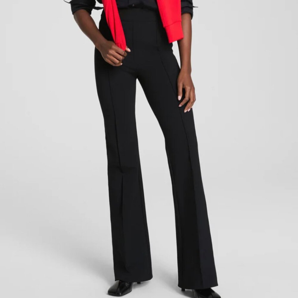 SPANX Black Boot-Cut Flare Pants